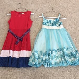 2 dresses size 14 flower girl children’s place